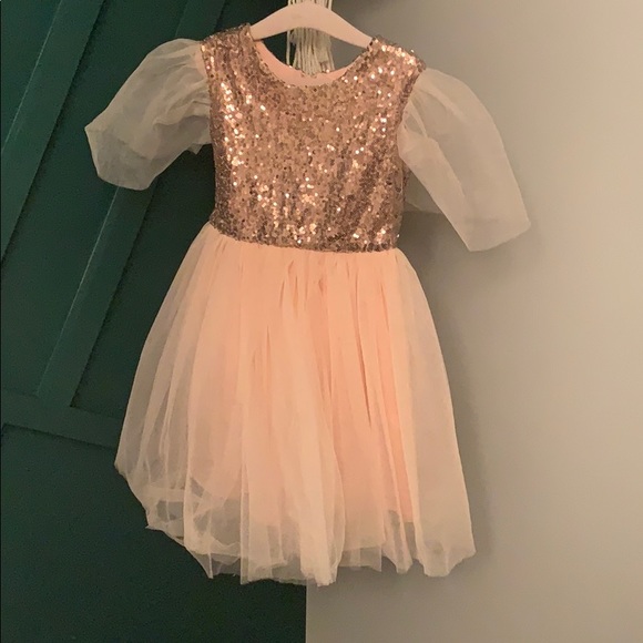 Handmade Formal Sequin Flower Girl Dress - Picture 5 of 11